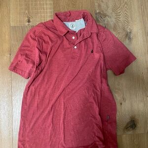 Volcom polo red shirt